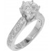 1.90 CT Women's Round Cut Diamond Engagement Ring